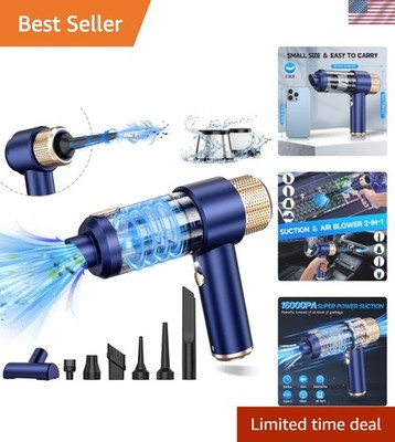 16000PA Cordless Handheld Car Vacuum with LED Light - Lightweight & Portable