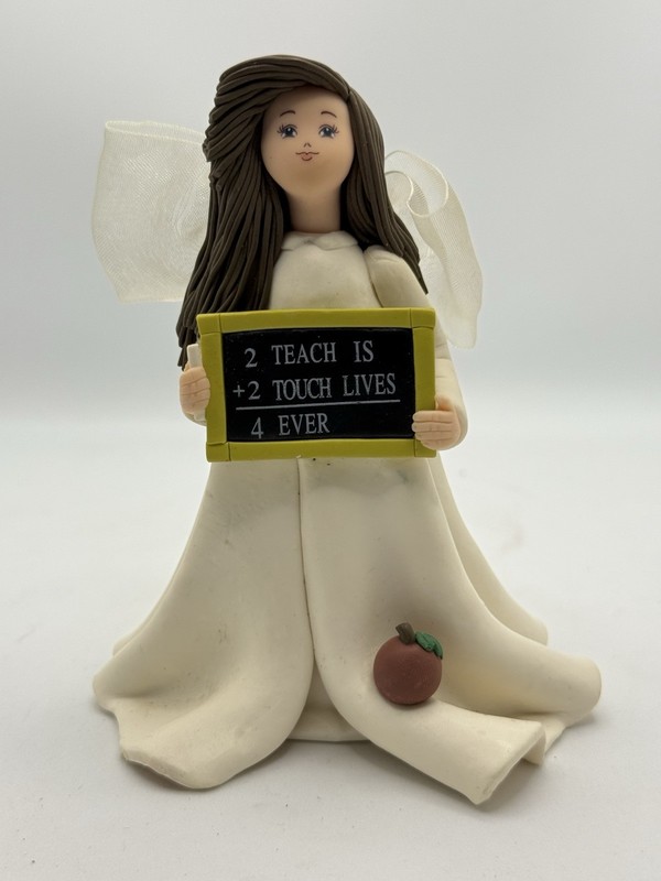 Kneeded Angels "Terrific Teacher"  # 6012  5"  Figurine