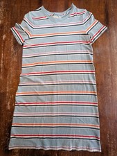 Madewell Alchester Stripe Tee Shirt Dress Shift Retro Cover Up Coast Beach Used