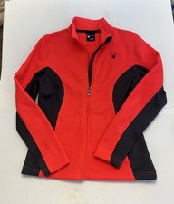 Spyder Active Women's Long Sleeve Top. Sz Medium. Hot Pink With Logo, Stretch.