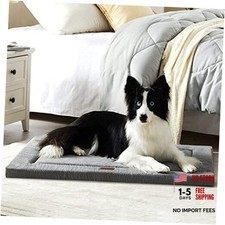 Dog Beds for Small, Medium, Large Dogs, Dog L 42 28 1.6 inch Wavy - Grey