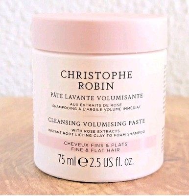 Christophe Robin CLEANSING VOLUMIZING PASTE  Rose Extracts 75 ml Made in Italy