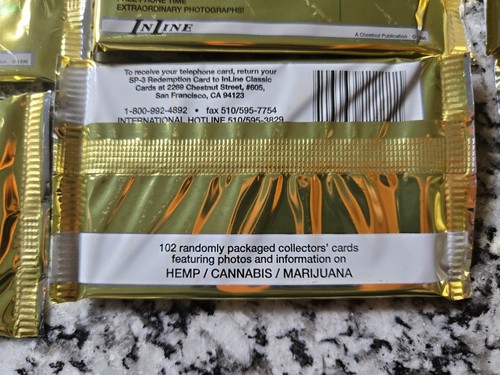 9 Packungen RARE Inline Hemp Cards Series ll CANNABIS Factory Sealed 1996 Marijuana - Bild 4 von 4