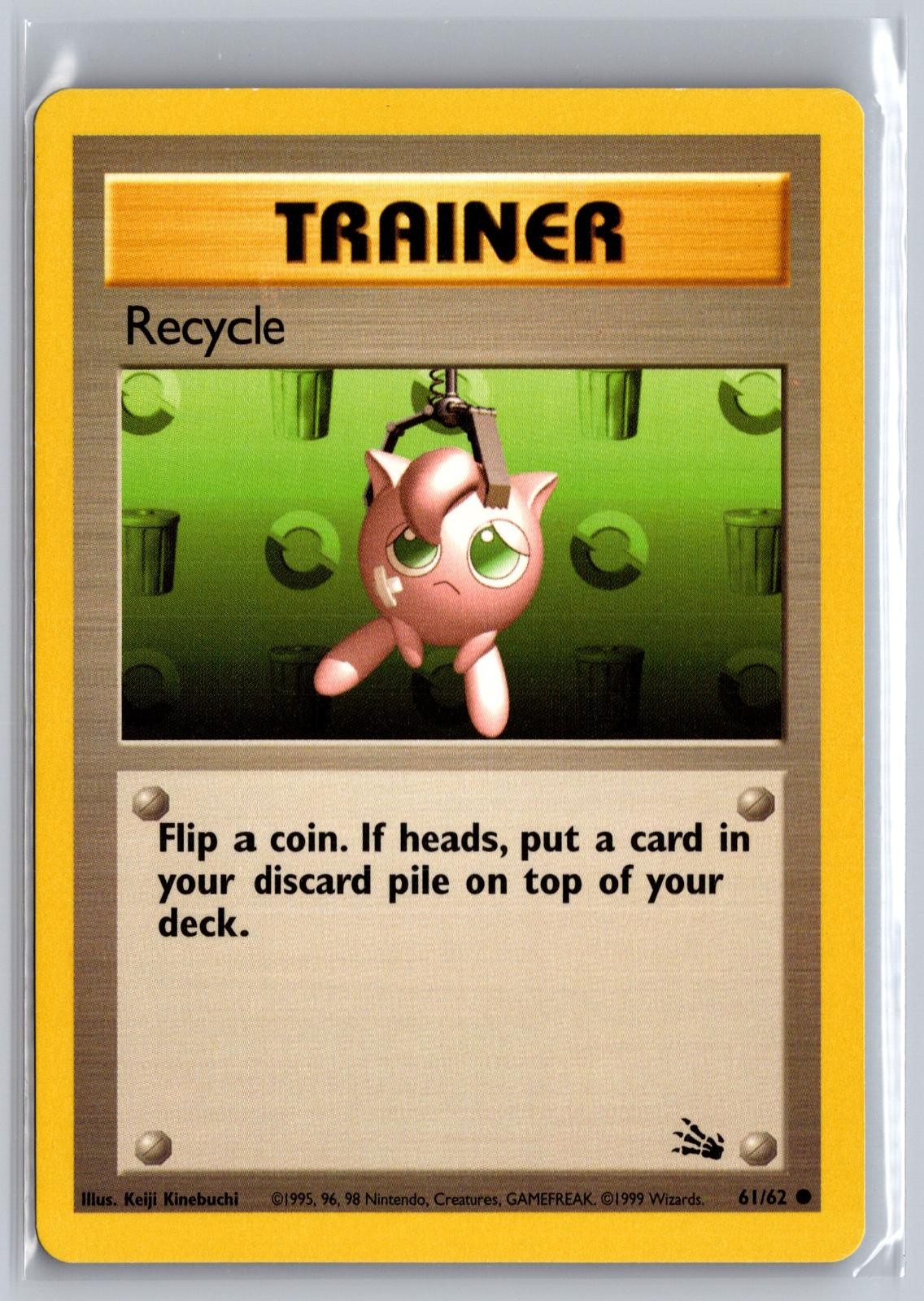 RECYCLE 61/62 COMMON FOSSIL POKEMON UNLIMITED