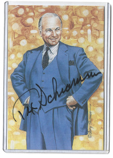 Goal Line Art Card Texas E Schramm Gold Seal Autograph #/100