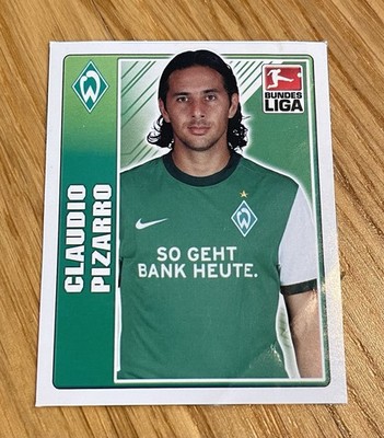 Claudio Pizarro 2009/2010 Topps Bundesliga Sticker Update Werder Bremen Panini