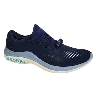 Crocs womens size 7 Literide 360 pacer sneakers slip on navy blue waterproof