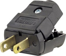 Leviton 037-00101-2EP 15A 125V 2-Pole Non-Grounding Polarized Plug (Pack of 10)