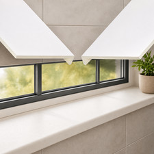 Window uPVC Sill Cover Plastic Board Window Cill Capping Board 1 Metre Long