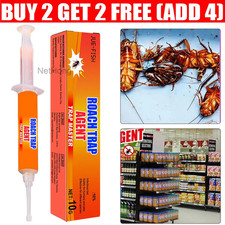 Cockroach Killer Gel Bait,Strong Cockroach Eliminator Syringe for Kitchen