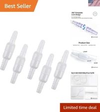 Essential Pack of 5 Tubing Connectors with Swivel Feature for Easy Maneuvering