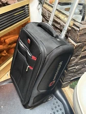 SWISSGEAR Sion Softside Expandable Roller Luggage Black, Carry-On, 24.5-inch