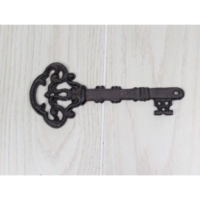 Skeleton Key Wall Decor 8 Inch Cast Iron Rustic  Style