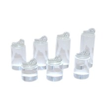7Pcs Sturdy Acrylic Rings Display Stands Jewelry Accessory for Exhibitions
