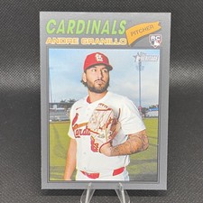 2026 Topps Heritage #32 Andre Granillo Dark Gray Border Cardinals Rookie
