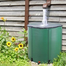 200 Gallon Rain Barrel Water Collector Portable Collapsable Rainwater Collection