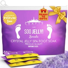 SOO Jelly Pedicure Packs - Pedicure Foot Soak For Feet - Moisturizing Jelly S...