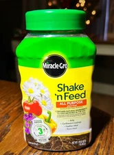 Miracle-Gro Shake N Feed All Purpose Plant Food - 1 lb. Free Shipping