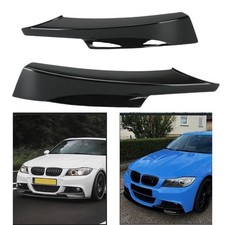 2x Frontspoiler Ecken Flaps Spoiler Schwarz Glanz Für BMW 3er E90 E91 LCI  08-12