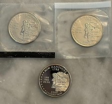 2000 P D S New Hampshire State Quarter - Clad - (2) BU & (1) Proof Set