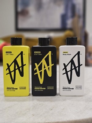 W by Jake Paul 2-in-1 16oz + Body Wash 18oz   Original, Deep Woods, Fresh Ice