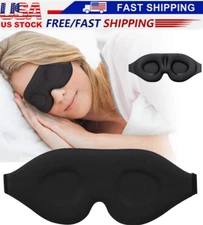 2-Pack Sleep Mask For Men & Women Eye Mask For Sleeping Blindfold 3D Contoured