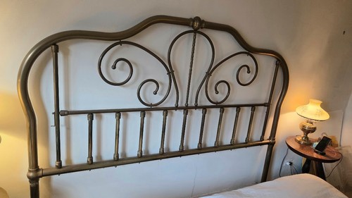 Vintage Brass King Size Headboard Joao Isabel LOCAL PICKUP ONLY
