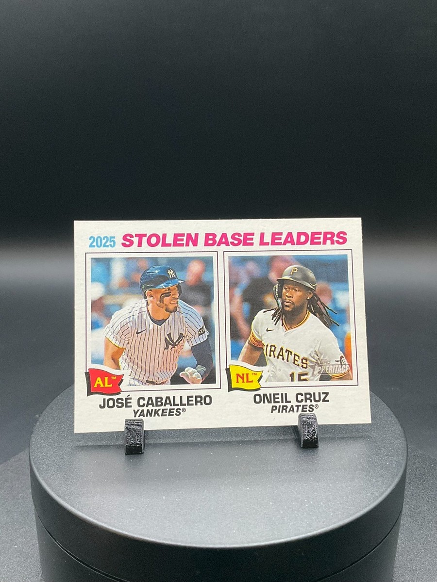 2026 Topps Heritage #4 Oneil Cruz/José Caballero Pittsburgh