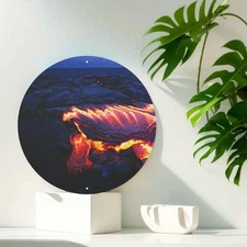 Yellowstone Volcanic Ecosystem Aluminum Plate Decorative Art