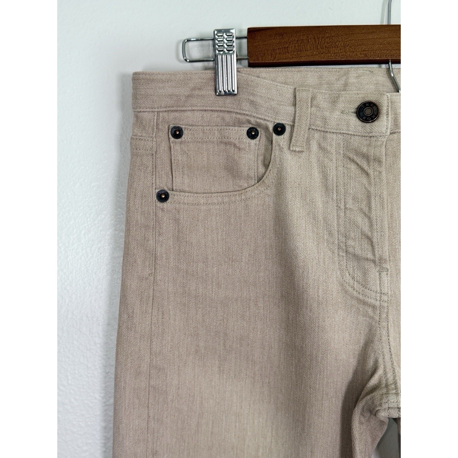 FILA Jeans THE ROW vita media gamba dritta lusso preppy denim classico senza tempo USA