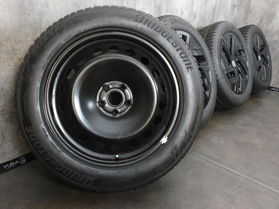 Skoda Elroq 85 85x Stahlfelgen Winterreifen 19 Zoll 1EA601027B Bridgestone 8mm - Bild 2 von 4
