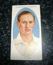 Churchman - Cricketers No8 - J.C. Clay, Glamorgan