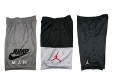 Lot Of 3 Boys Air Jordan Mesh Basketball Shorts Large No Drawstring