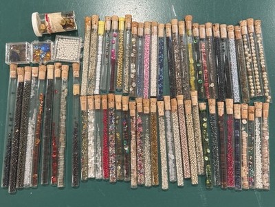 Lot of 60+ Tubes Miyuki & Toho Seed Beads And Sequins Mixed Colors & Sizes
