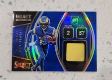 2021 Panini Select - Draft Selections Tutu Atwell #DS-TAT Blue Prizm /35 Rams!!!
