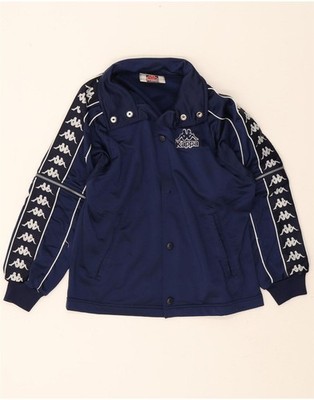 Kappa Jungen Grafik Trainingsanzug Oberteil Jacke 11-12 Jahre Large marineblau AA06