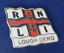 Lough Derg RNLI R N L I Lifeboat Charity Flag Pin Badge New
