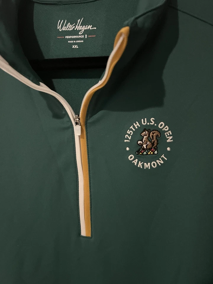 Mujer XXL Walter Hagen US Open 1/4 Cremallera Verde 125th US Open Oakmont Foto 2 de 4