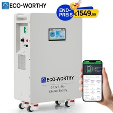 16kWh Batteriespeicher 48V 314Ah LiFePO4 Batterie  PV Speicher Solar