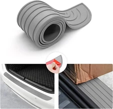 Car Rear Bumper Protector Guard, Anti-Scratch Abrasion Rubber Trunk Door Entry