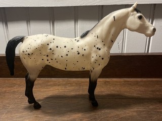 Breyer HORSE Matte Black Leopard Appaloosa Splash Spots Black Points