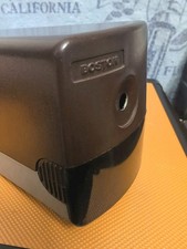 Vtg BOSTON Model 19 296A Electric Pencil Sharpener USA Works BROWN   Rare