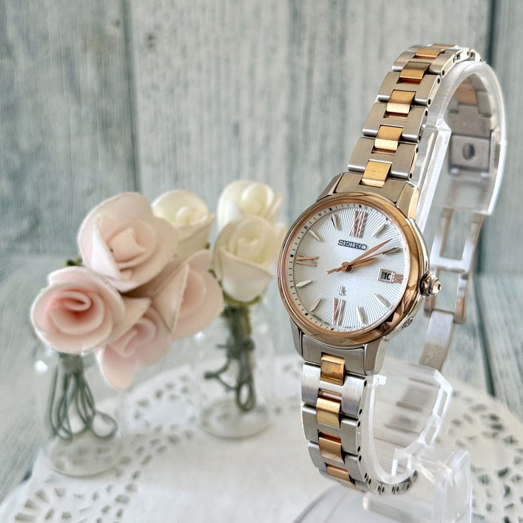 Seiko Lukia 1B32-0Ay0 Analog Solar Women Rare Rukia Seiko Lukia 1B32-0Ay0 Analog Solar Women Rare Rukia