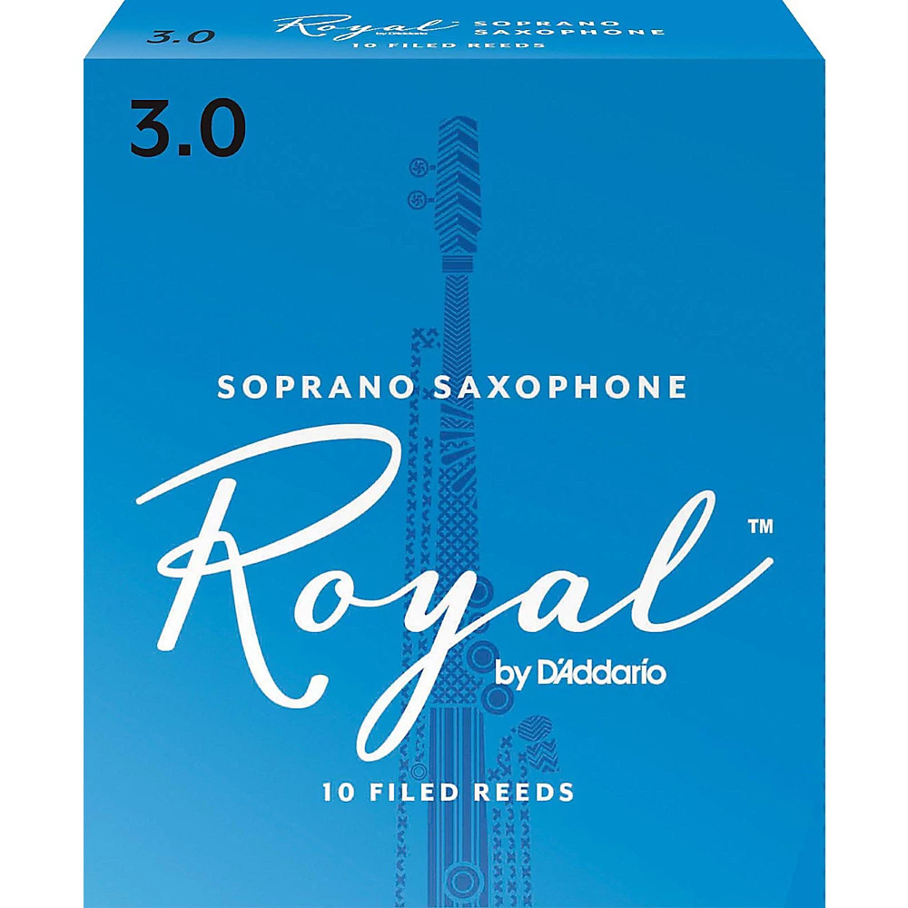 Язычки саксофона Rico Royal Soprano коробка из 10 язычков крепостью 3 4790₽