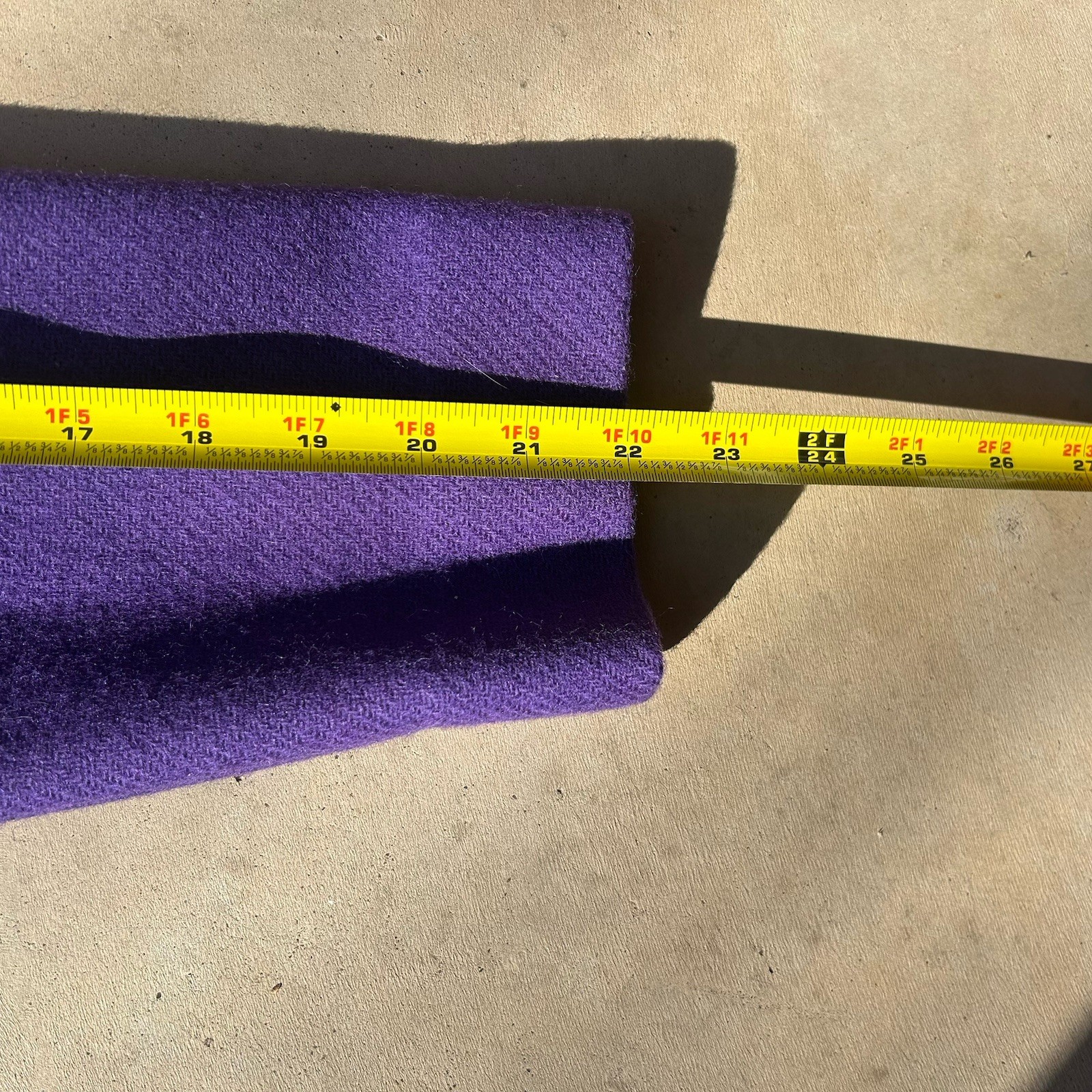 Pendleton Wool Cropped Jacket 8 Purple Blazer Sil… - image 6