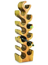 Wooden Wine Rack - Suar Wood Tree Design 12 Bottle 95cm