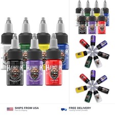 HAWINK Tattoo Ink Set 1/2oz 15ml Tattoo Supply 7 Colors Pigment Kit TI203-15-7