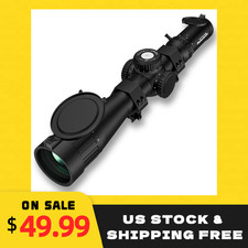 3-9x40 AO Rifle Scope: 30mm Tube, Red/Green Mil-Dot, Waterproof, 20mm Rings