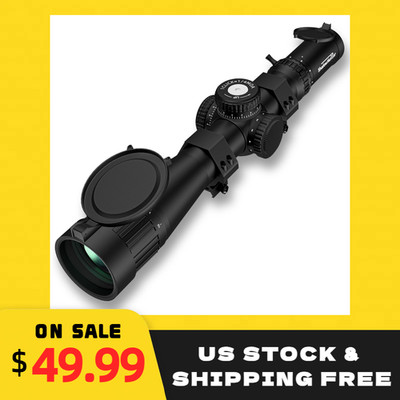 3-9x40 AO Rifle Scope: 30mm Tube, Red/Green Mil-Dot, Waterproof, 20mm Rings
