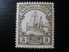 MARSHALL-INSELN GERMAN COLONY Mi. #13 mint MNH Kaiser Yacht stamp!